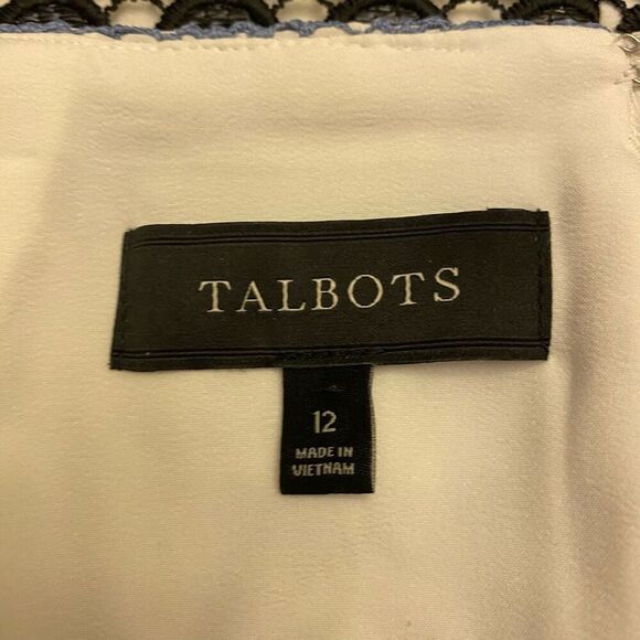 Talbots Lace Stripe Pencil Skirt Size 12 - Picture 11 of 15